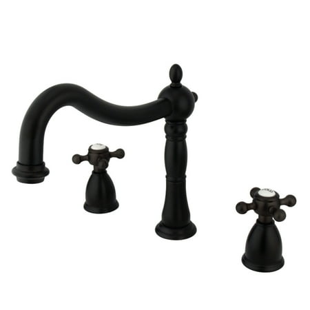 - Kingston Brass KS1345BX Heritage Roman Tub Filler, Oil Rubbed Bronze