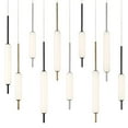 thumbnail image 2 of Rectangular Chandelier 12 Light-Antique Brass/Black Finish Bailey Street Home 79-Bel-4186826, 2 of 2