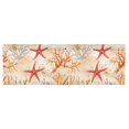 thumbnail image 6 of Yayeee Kitchen Valance Rod Pocket 54" x 18" Living Room Window Curtain, Orange Starfish, 6 of 6