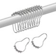 thumbnail image 4 of Jinsinto Shower Curtain Hooks Set of 12 Steel Shower Curtain Rings, 4 of 5