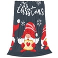 thumbnail image 2 of Pofeuu Cute Christmas Gnomes (2) Print Ultra-Soft Micro Fleece Blanket,for Bed Or Sofa,All Season Throw Blankets Flannel Blanket-40"x30", 2 of 7