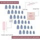 thumbnail image 4 of Press-On Nails Glamnetic Baby Blues Short Almendra Metallic, 4 of 6
