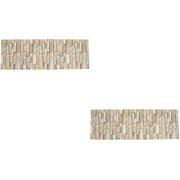 2 Sheets  Brick Wallpaper Self-adhesive Brick Sticker Terrarium Background Sticker
