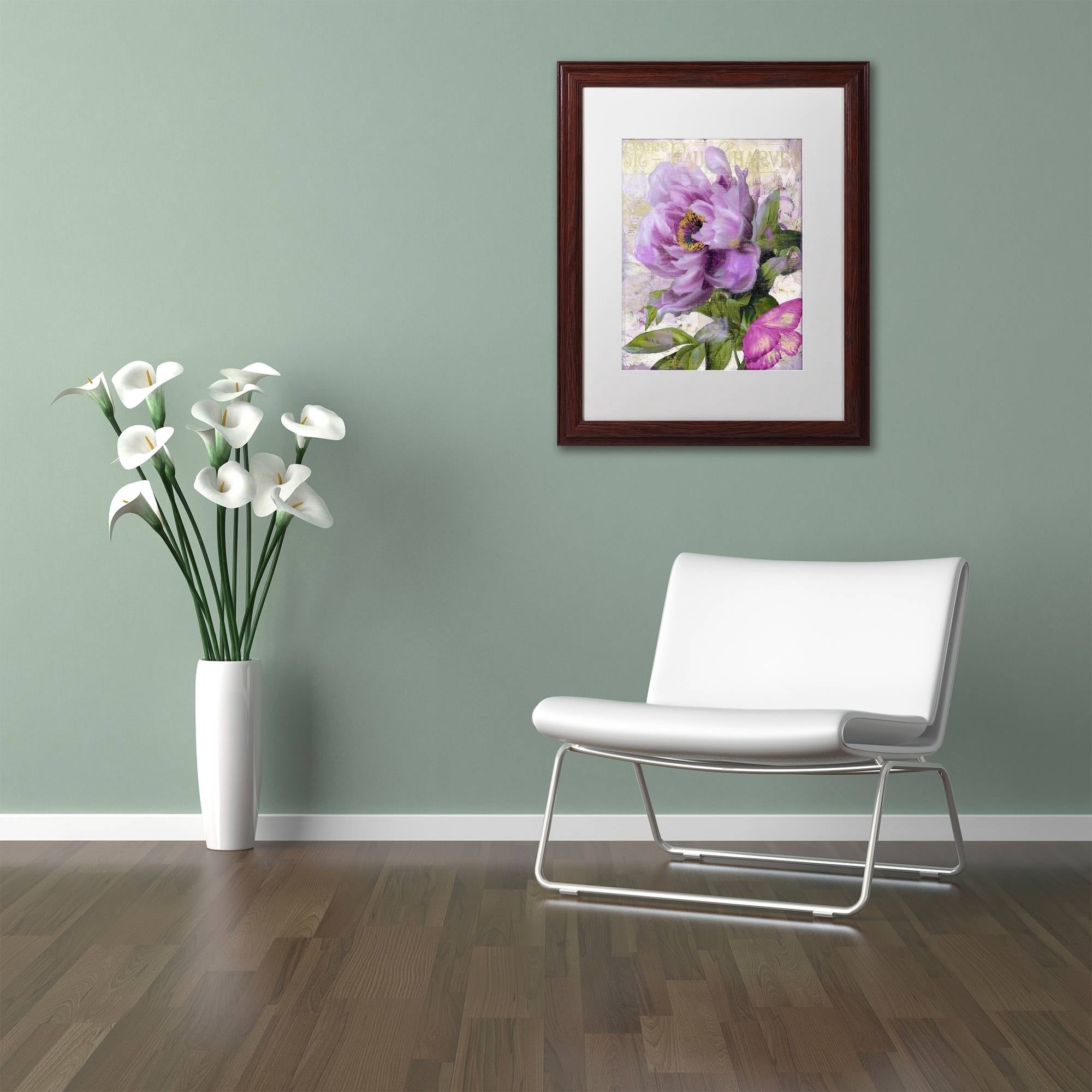 Trademark Fine Art "July" Canvas Art by Color Bakery White Matte, Wood Frame