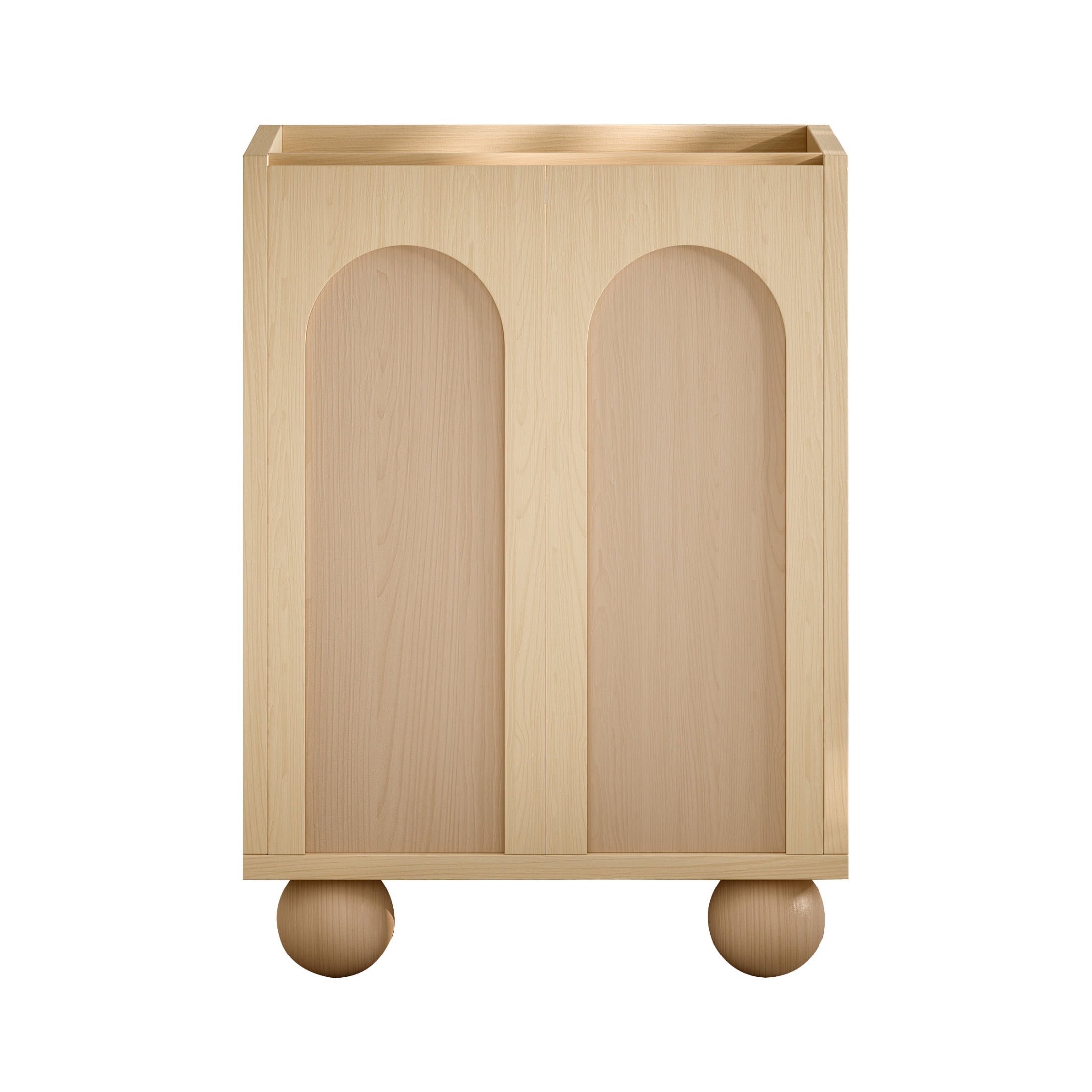 Plaisir II 24" Freestanding Bathroom Vanity Cabinet without Top in Natural Oak