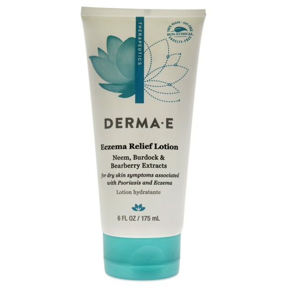 Eczema Relief Lotion - Neem, Burdock and Bearberry Extracts by Derma-E for Unisex - 6 oz Body Lotion