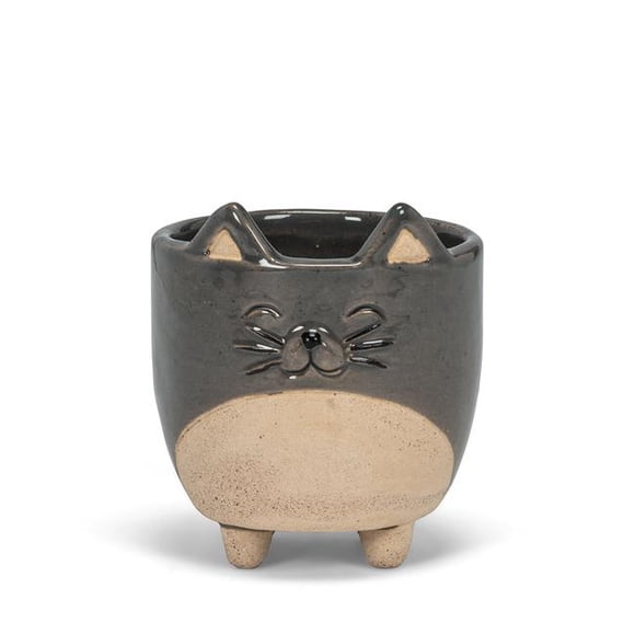Chat sur Pattes 3 Po Planteur&44; Gris - Petit