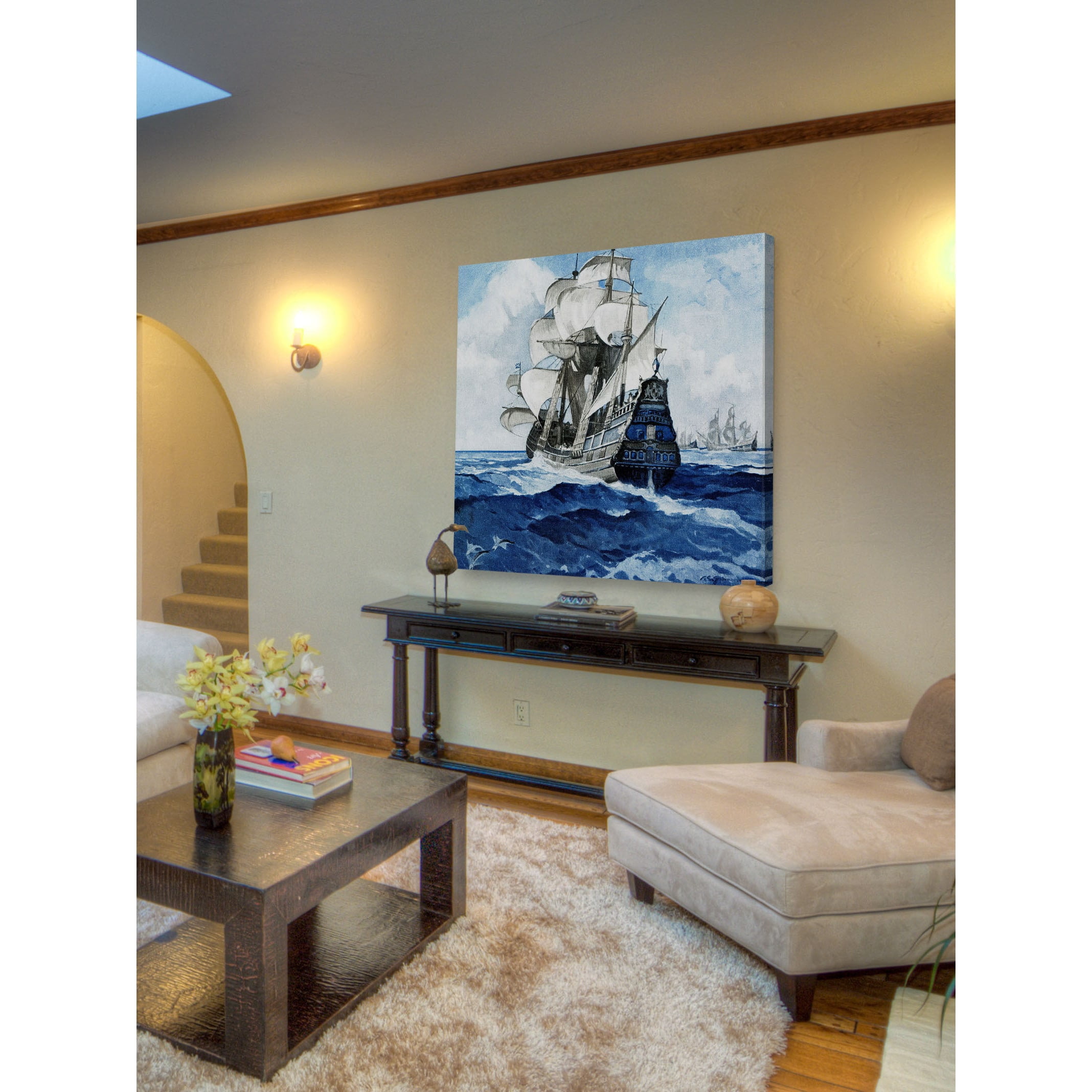 "Coming to Shore" Painting Print on Wrapped Canvas