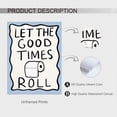 thumbnail image 3 of HFDF Funny Bathroom Posters Mimalist Cute Wall Art Retro Toilet Signs Patg Let The Good Times Roll Canvas Prts for Bedroom Dorm Restroom Wall Decor 12x16inch Framed, 3 of 6
