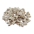 thumbnail image 5 of 50 Pieces Unfinished Wood Shapes Cutouts Cuts, 5 of 7