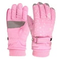 thumbnail image 3 of Penkiiy Winter Gloves Kids Toddler Girls Boys Snow Gloves Kids Ski Winter Gloves Rose Embroidery Windproof Children Warm Gloves A Gloves, 3 of 4