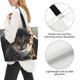 thumbnail image 3 of Balery Pilot Cat In Vintage Plane Bolsa Tote Estilo Estético con Cremalleras, Bolsa de Hombro, Bolsa de Compras Grande y Plegable, 3 of 8