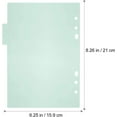 thumbnail image 2 of HSHDLDF A5 Binder Dividers Labels Transparent PVC Binder Divider Pages Plastic Binder Dividers Insertable Indexing Cards Binder Page, 10pcs, 2 of 7