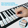 thumbnail image 4 of Gupbes Piano Sticker, Keys Sticker, Transparent For Beginners Keyboard Accessories 61 Key Piano Decor, 4 of 8