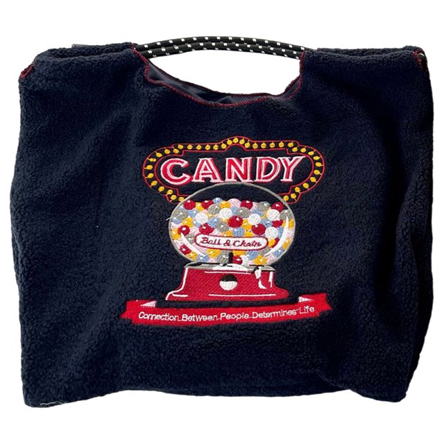 Bolso de mano bordado para mujer, bolso de hombro esponjoso Kawaii, bolso de compras suave y versátil