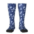 thumbnail image 1 of Bingfone Beautiful Snowflake Butterfly Print Compression Socks for Women and Men Long Socks for Running Athletic Cycling Nurse, 1 of 6