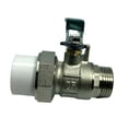 thumbnail image 4 of Conector de Rosca de Cierre de Agua Cola Válvula de Bola de Latón de 1/2 3/4 1, 4 of 8