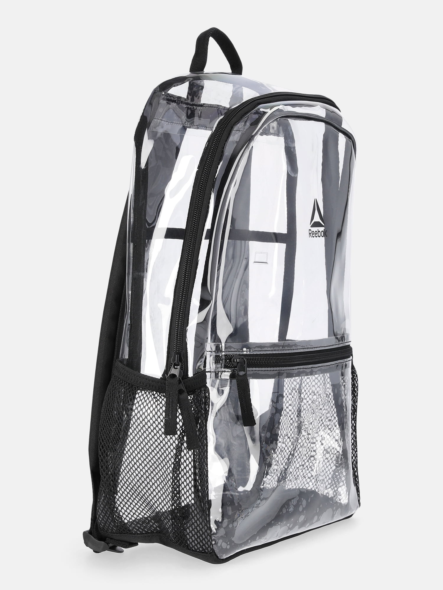 Reebok Kids' Kiwi 17" Clear Backpack, Black