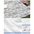 thumbnail image 6 of Blue Tan Flower Beach Towels Oversized Super Absorbent, Abstract Vintage Ethnic Tribal Boho Lightweight Bath Towel Quick Dry Sets For Bathroom/Pool/Rv Camping/Beach Play/Gym Room/Picnic 23"x47", 6 of 8