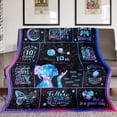 thumbnail image 2 of LHSHID Birthday Gifts for 10 Year Old Girls 10 Year Old Girl Birthday Gifts Gifts for 10 Year Old Girl 10th Birthday Gifts for Girls 10 Year Old Girl Gifts Ideas Throw Blanket 50x60in, 2 of 6