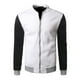 thumbnail image 3 of Chaqueta De Cuello Alto Para Hombre De Otoño Invierno Abrigo De Béisbol De Manga Larga (Blanco) (Xxl)-158333.10 Tmvgtek Caballero, 3 of 7