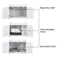 thumbnail image 4 of Unipaws Designer Cat Litter Box Furniture, Covered, White, 4 of 6