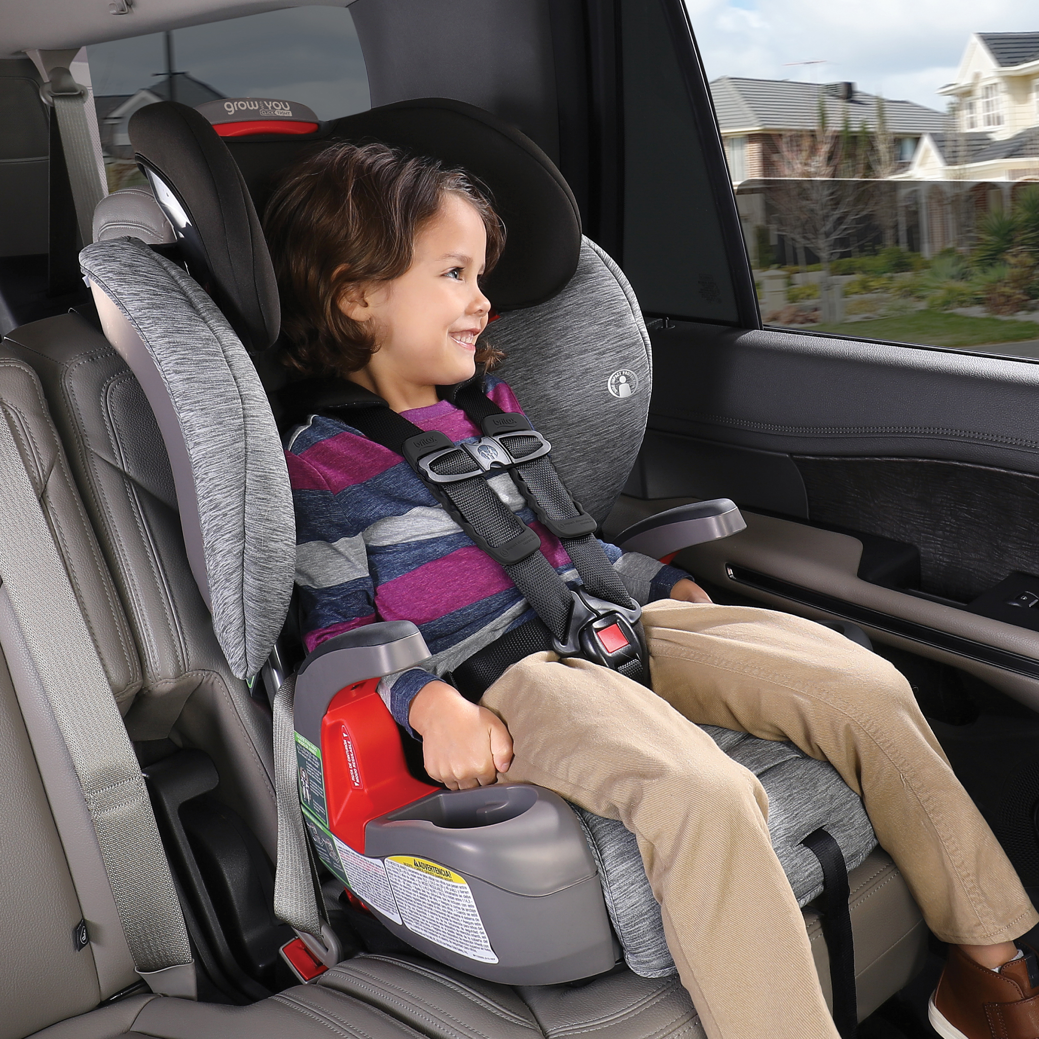 Britax Grow With You ClickTight Harness-2-Booster Car Seat, Mulberry 