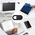 thumbnail image 4 of Paquete de 12 fundas ultrafinas para cámara web para computadora portátil, computadora MacBook Pro, PC, Echo Show, tableta, iMac, iPad, iPhone, teléfono celular, controles deslizantes de bloqueo, 4 of 5