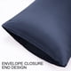 thumbnail image 5 of PiccoCasa Fundas de Almohada de Satén de Lujo, Juego de 2, Azul No Estándar, 5 of 7