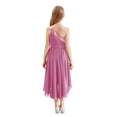 thumbnail image 4 of Manyakai Flower Girl Dresses for Wedding Kids Glitter High Low Birthday Party Dress Pink 12, 4 of 7