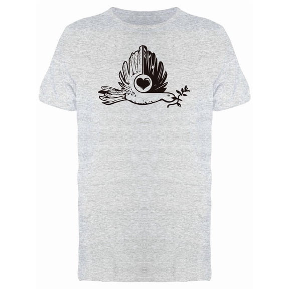 Cool Retro Peace And Love Dove Tee Men's -Image by Shutterstock