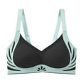 thumbnail image 2 of Loopsun Women's Bras Plus Size, Women Plus Size Sports Bra Active Daily Underwear Black, XL, 2 of 3