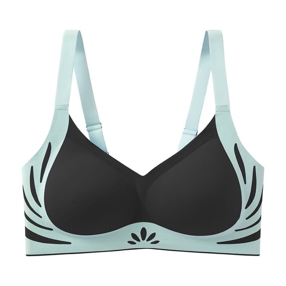 Xucatan Powerful Push up Seamless Bra for Women Wireless Powerful Anti-Sagging Super Gather Wireless Underwear Bra Full Coverage Seamless Bra No Underwire Everyday Gift