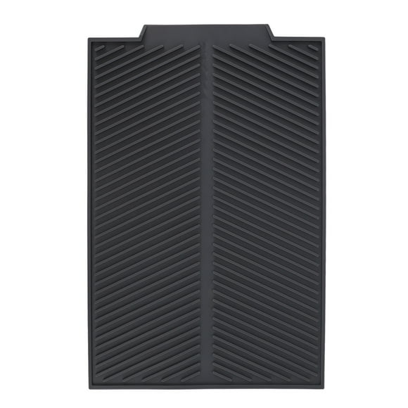 Tapis de Séchage en Silicone Antidérapant Antichoc Facile à Nettoyer pour Comptoir de Cuisine pour Bol Fourchette S 39x25cm