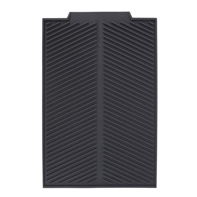 Silicone Dish Drying Mat Anti Slip Shock Proof Easy To Clean Kitchen Counter Drying Mat for Dish Bowl Fork S 39x25cm