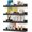 Black, variant on XIMEI Bookshelf Set of 4, White Floating Nursery Book Shelves for Books/Toys/Photo Frames