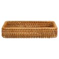 thumbnail image 1 of BRIGHTFUFU 1pc Sundies Sundries Cesta de almacenamiento doméstico Cesta tejida de ratán (Marrón), 1 of 7