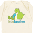 thumbnail image 4 of Inktastic Dinosaur Little Brother Green Boys Long Sleeve Baby Bodysuit, 4 of 5