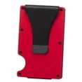 thumbnail image 4 of Titular de la tarjeta de crédito Cartera de bloqueo Cartera de aleación de aluminio para hombre Cartera de bolsillo para dinero para padre viaje novio Rojo, 4 of 8