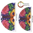 thumbnail image 3 of Coolnut Mardi Gras Christmas Tree Skirt Tree Skirt for Holiday Party Home Christmas Day Ornaments36", 3 of 6