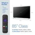 thumbnail image 5 of onn 85” Class 4K UHD Roku Smart Television, 100150805, 5 of 19