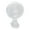 White-Base model, variant on 5inch Clip on Fan 2000mAh Battery Operated Fan With LED Light Rechargeable Camping Fan 3 Speed Desktop Quiet Fan