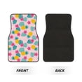 thumbnail image 2 of Honeii Pineapple And Leaves Print Car Foot Mat Four-Piece Set - Front & Rear Universal Car Floor Mats for SUVs, Trucks, Sedans, 2 of 7