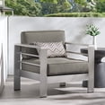 thumbnail image 3 of CHUSYYRAY aluminum armchair rust-proof outdoor club chair versatile design, 3 of 8
