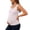 Beige, variant on Summer Maternity Shirts Striped Ribbed Maternity Tank Sleeveless Casual Slim Fitted Pregnancy Tank Tops for Women