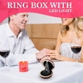 thumbnail image 5 of Novel Box Red Ring Box with LED Light for Jewelry Gift 3x3x1.12 In - Slim Rings Boxes for Proposal, 5 of 8