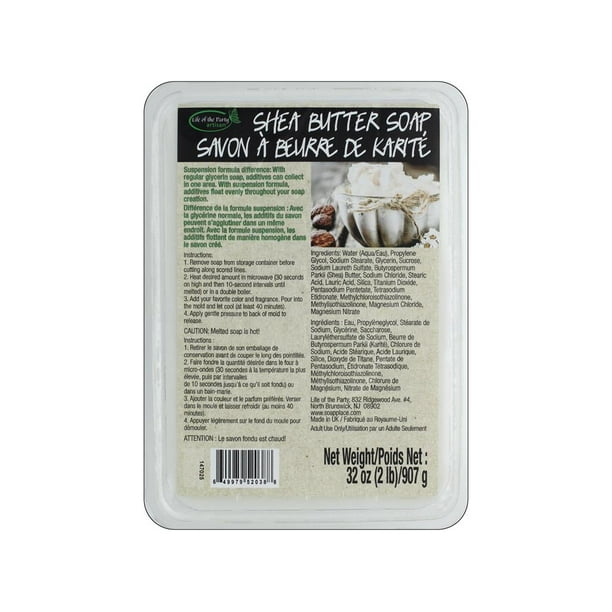 Life/Party Soap Base Suspension 2lb Shea Butter