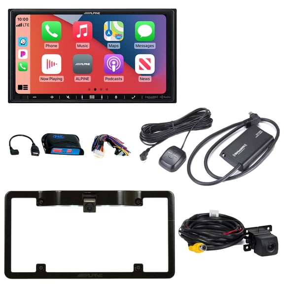 Alpine ILX-407 7" Multimedia Receiver w/ SWI-CP5 Steering Wheel Interface, SXV300v1 Satellite Radio Tuner w/ Back Up Cam