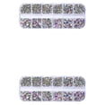 thumbnail image 1 of QualitChoice 1 Bag Glass Crystal Special-shaped Eye-catching Flat Bottom Easy to Paste Perfect Match Nail Rhinestones for Mobile Phone 430 White AB 2Set, 1 of 6
