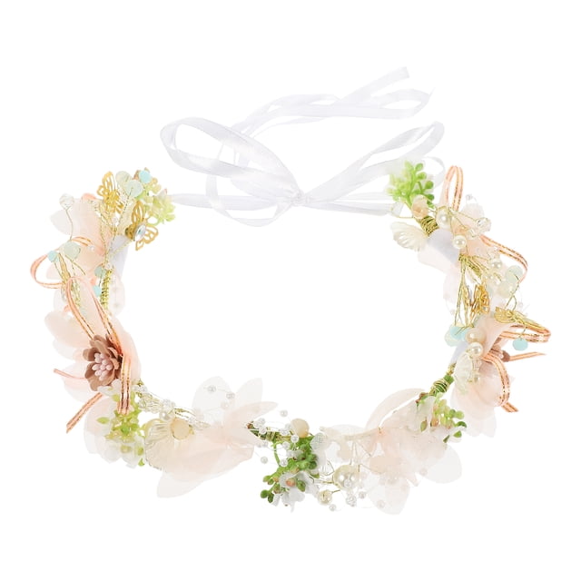 Artificial Floral Crown Elegant Girl Floral Wreath Crown Photo Wreath Prop